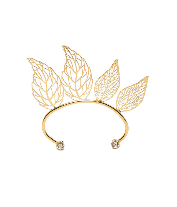 YouBella Fashion Jewellery Gold Plated Leaf Shape Earcuff Earring for Girls and Women - for Single Ear (Gold) (YBEAR_33133)